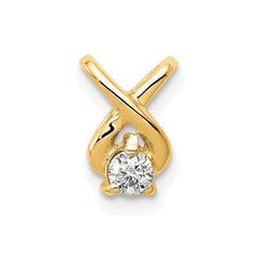 14k Complete 2.9mm AAA Diamond Chain Slide