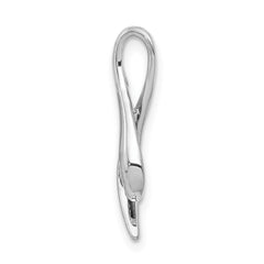 14k White Gold 3mm Ruby Ribbon Slide Fits up to 4mm Fancy Omega