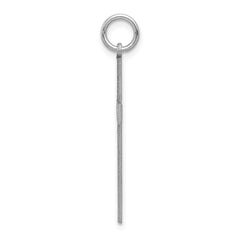 14K White Gold Laser Designed Cross Pendant - 12
