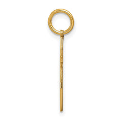 14K Laser Designed Passion Cross Charm - 2