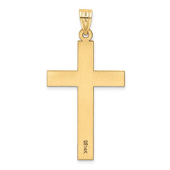 14k Sandblasted Cross Pendant - 4