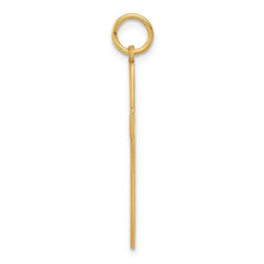 14K Laser Designed Cross Pendant - 7