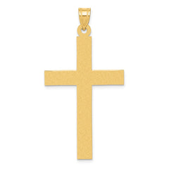 14k Sandblasted Cross Pendant - 6
