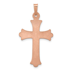 14k Two-tone Hollow Crucifix Pendant - 5