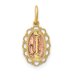 14k Two-tone Guadalupe Pendant