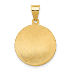 14k Polished and Satin St. Anne Medal Hollow Pendant - 2