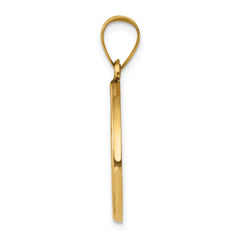 14k Polished and Satin St John Baptist Medal Hollow Pendant - 3
