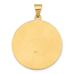 14k Polished and Satin St Joseph Medal Hollow Pendant - 6