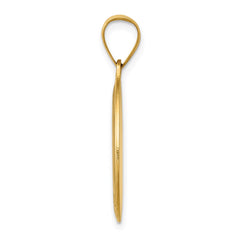 14k Polished and Satin St Joseph Medal Hollow Pendant - 2