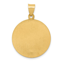 14k Polished and Satin St Patrick Medal Hollow Pendant - 3