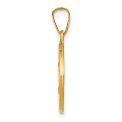 14k Polished and Satin St Theresa Medal Hollow Pendant - 2