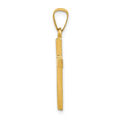 14k Polished Latin Cross Pendant - 5