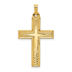 14k Polished Latin Cross Pendant - 6