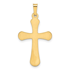 14k Polished Rounded Cross Pendant