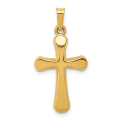 14k Polished Rounded Cross Pendant - 2
