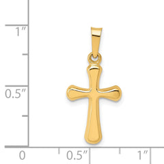 14k Polished Rounded Cross Pendant - 3