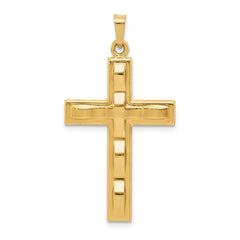 14k Polished Cross Pendant - 41