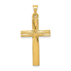 14k Polished Latin Cross Pendant - 2