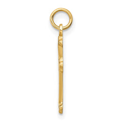 14k Cross Charm - 6