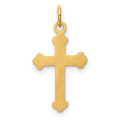 14k Cross Charm - 6