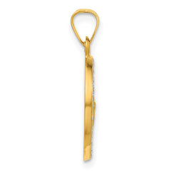14K with White Rhodium Hollow St. Jude Thaddeus Medal
