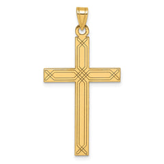 14k Cross Pendant - 6