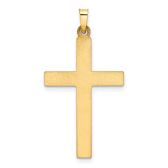 14k Hollow Cross Pendant - 4