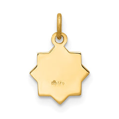14k Blessed Mary Charm - 2