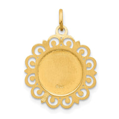 14k Our Lady of Perpetual Help Medal Charm - 2