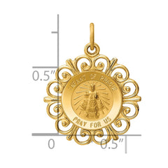 14k Infant of Prague Medal Charm - 3