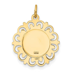 14k Saint Christopher Medal Charm - 4
