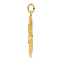 14k Saint Christopher Medal Pendant - 11