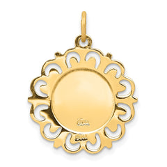 14k Saint Michael Medal Charm