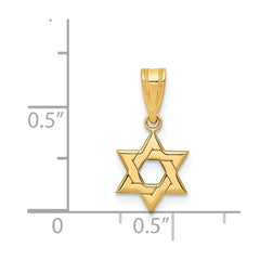 14k Star of David Pendant - 8