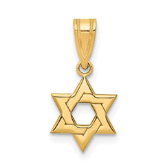 14k Star of David Pendant - 8