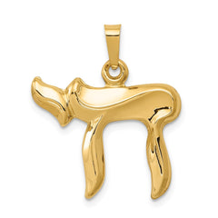 14k Chai Pendant - 3