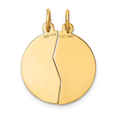 14K 2-piece Mizpah Charm - 3