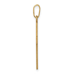 14K Polished Cross Charm - 5