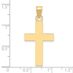 14k Polished Cross Charm - 4