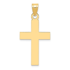 14k Polished Cross Charm - 4