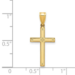 14k Cross Charm - 4