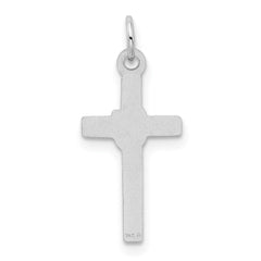14k White Gold Cross Charm - 6