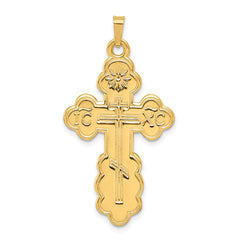 14k Eastern Orthodox Cross Pendant - 5