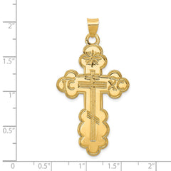 14k Eastern Orthodox Cross Pendant - 4