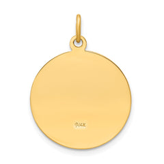 14k Saint Elizabeth Seton Medal Pendant