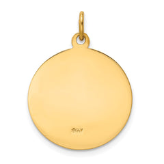 14k Our Lady of Perpetual Help Medal Pendant