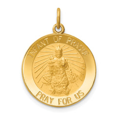 14k Infant of Prague Medal Charm - 2