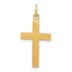 14k Two-tone INRI Crucifix Pendant - 6