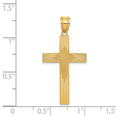 14K Laser Designed Cross - 3