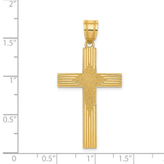 14K Laser Designed Cross - 2